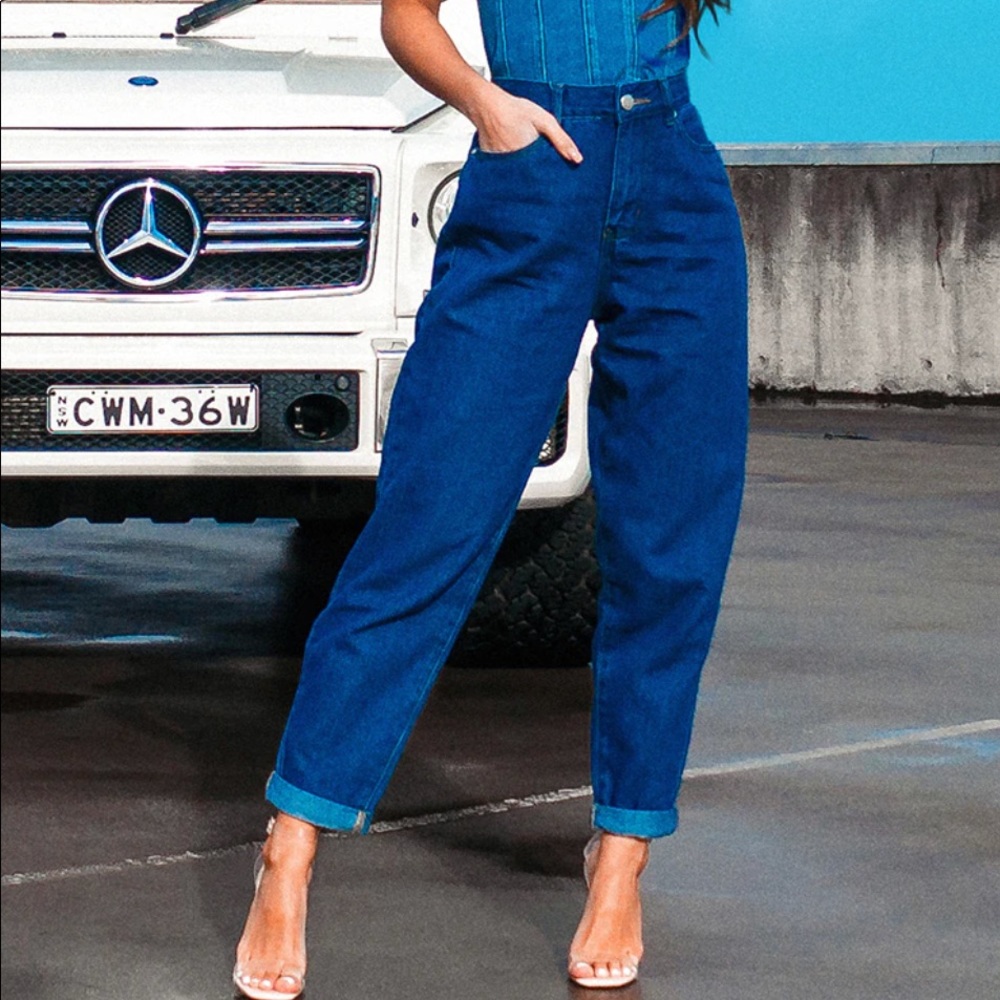 Pretty Little Thing Dark Wash Jeans